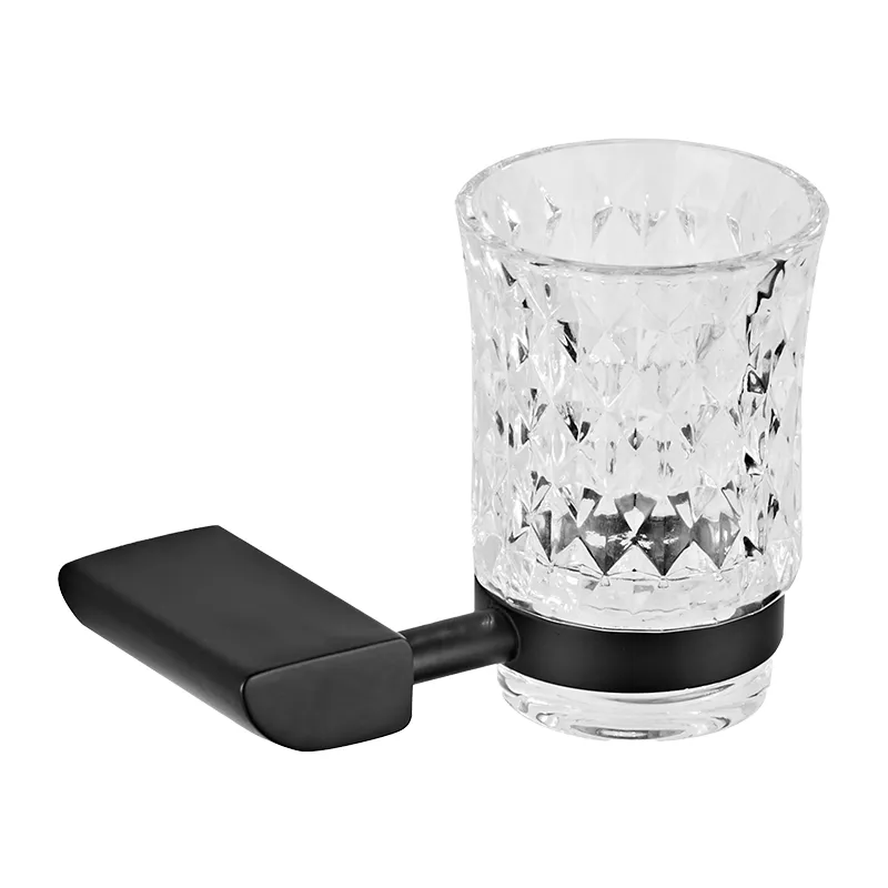 +TUMBLER HOLDER LA FONZA LFBK821-7703B GLASS BLACK